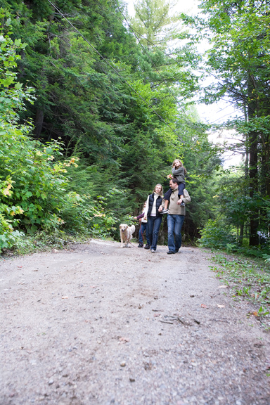 family hiking